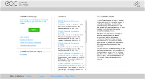 Login and Home — EOWEB GeoPortal (EGP) 2.2.0 .